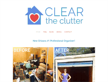 Tablet Screenshot of clearthecluttertoday.com